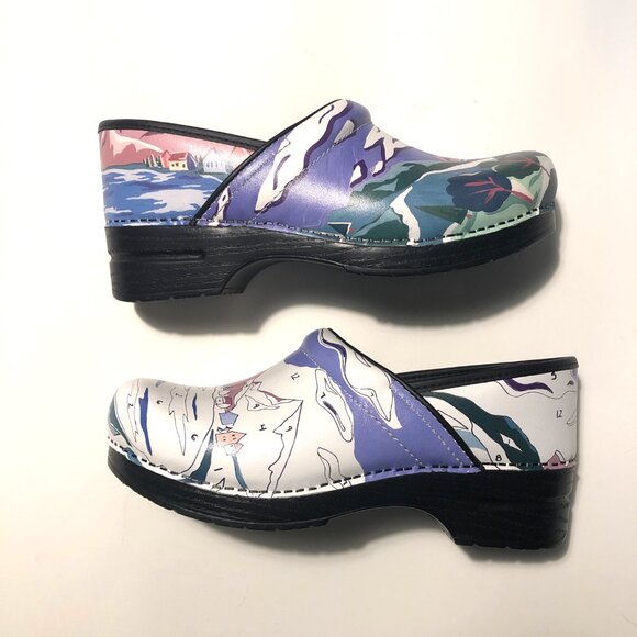 Dansko Twin Pro paint by numbers mismatch clog 42 11.5 12 - Picture 3 of 7